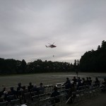 県防災航空隊救助訓練